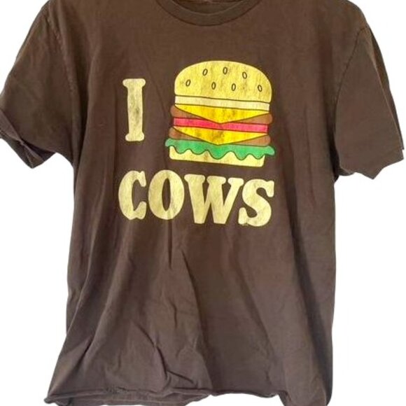 Brown I Love Cows T-Shirt - Picture 1 of 2